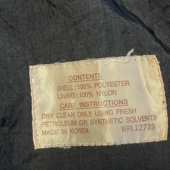 Vintage 70’s 80’s John Weitz Black Lined zip out Rain Trench Coat Sz 8 - Picture 8 of 10